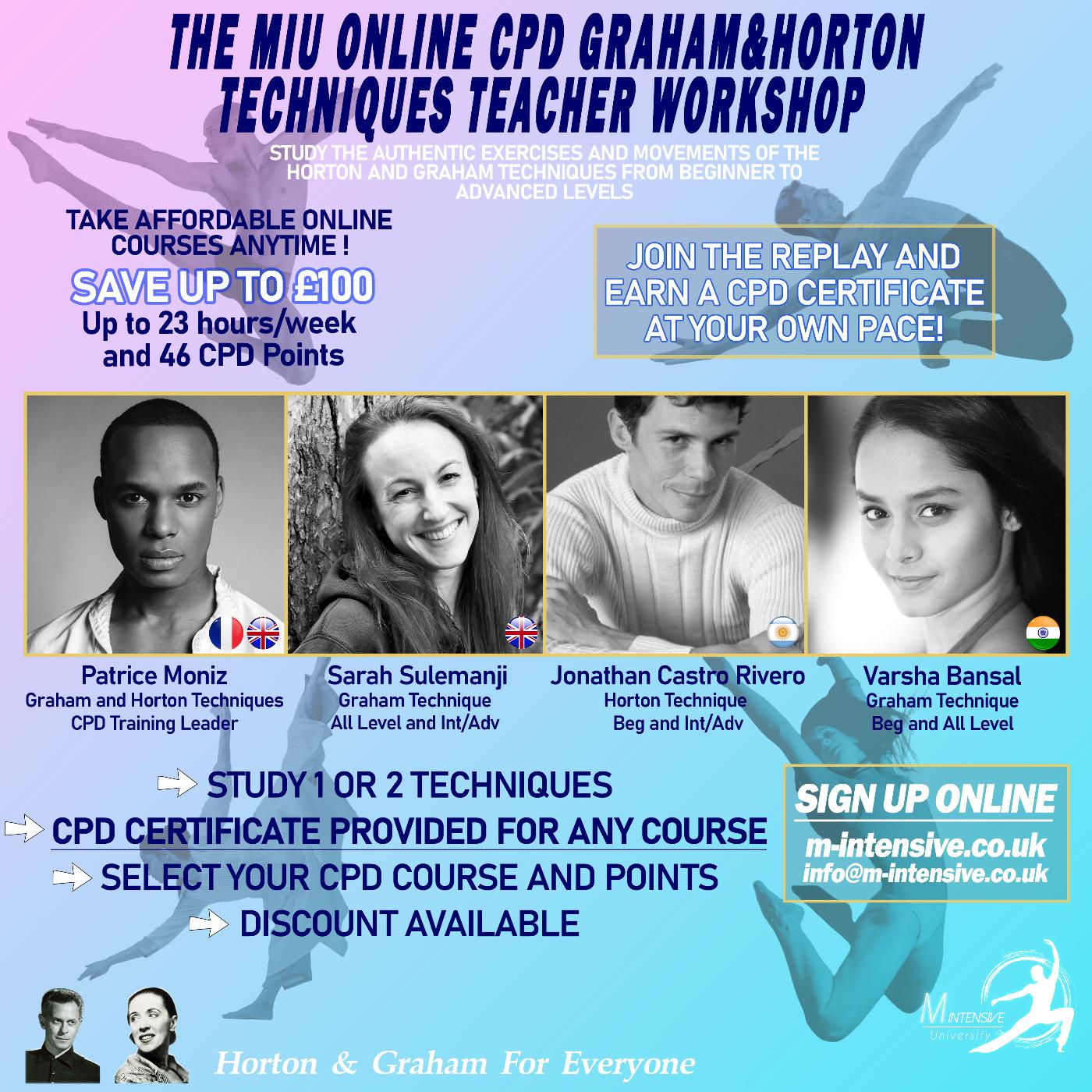 The MIU Online Graham & Horton CPD Workshop